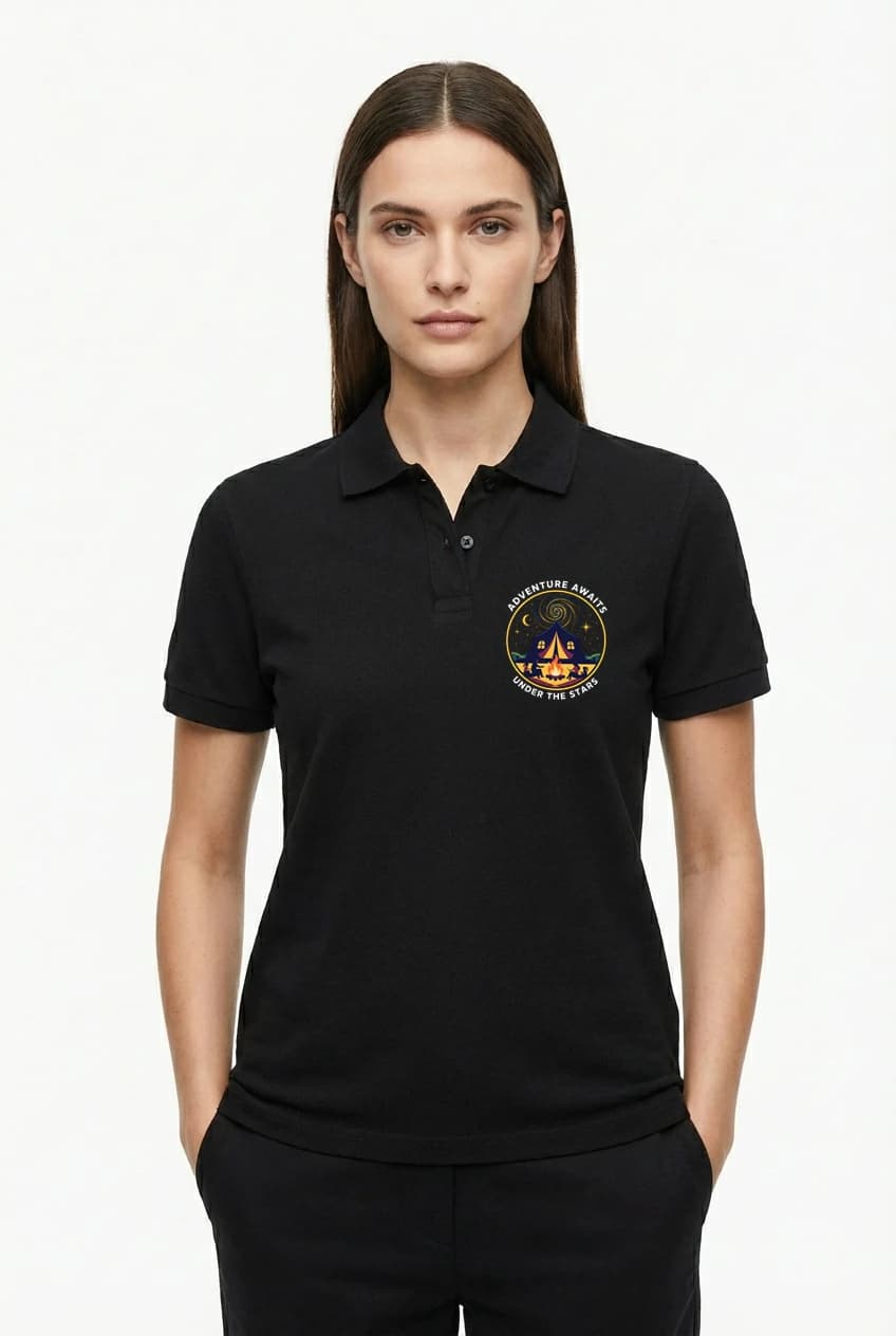 Dámské polo tričko Rodinné Dobrodružství Pod Hvězdami U Táboráku