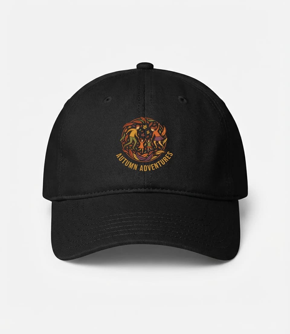 Kšiltovka Podzimní Dobrodružství Rodinné Skotačení Mezi Barevnými Listy