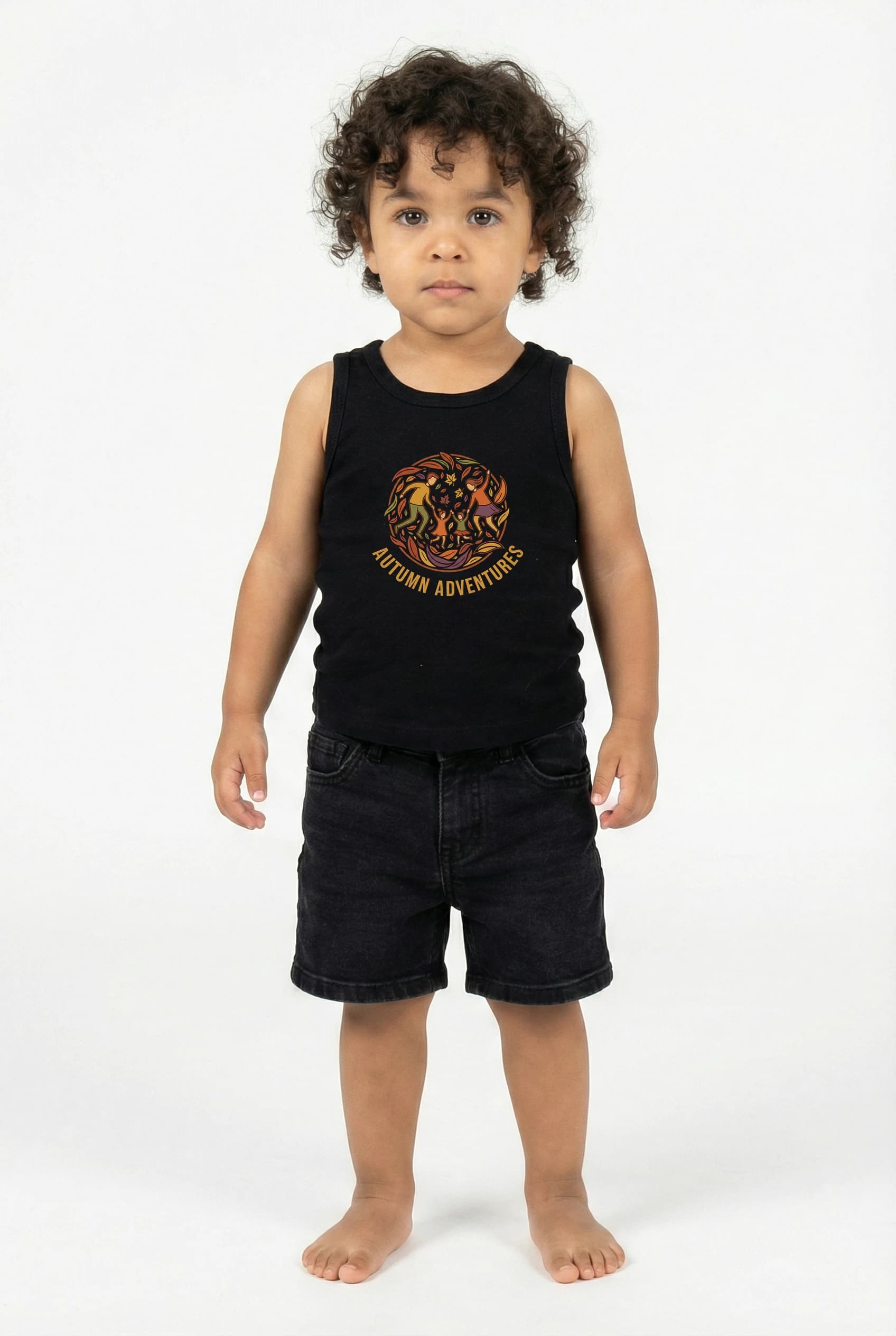 Dětské tílko Podzimní Dobrodružství Rodinné Skotačení Mezi Barevnými Listy