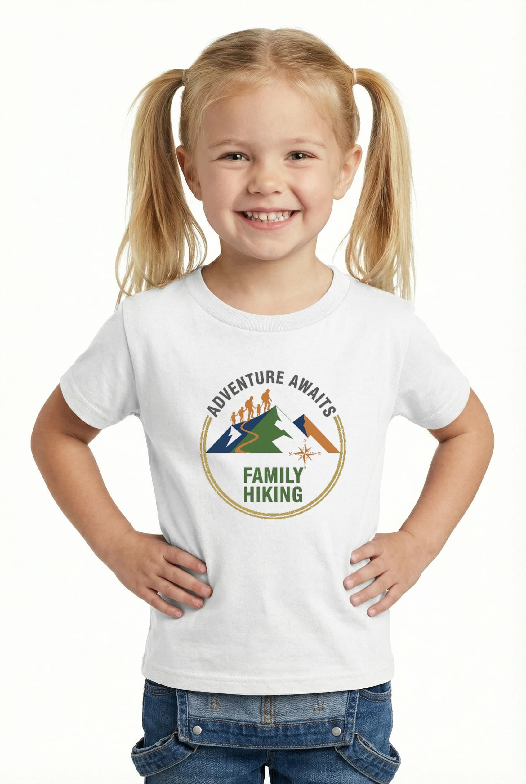 Dětské tričko Rodinné Túry Po Horách Dobrodružství Čeká
