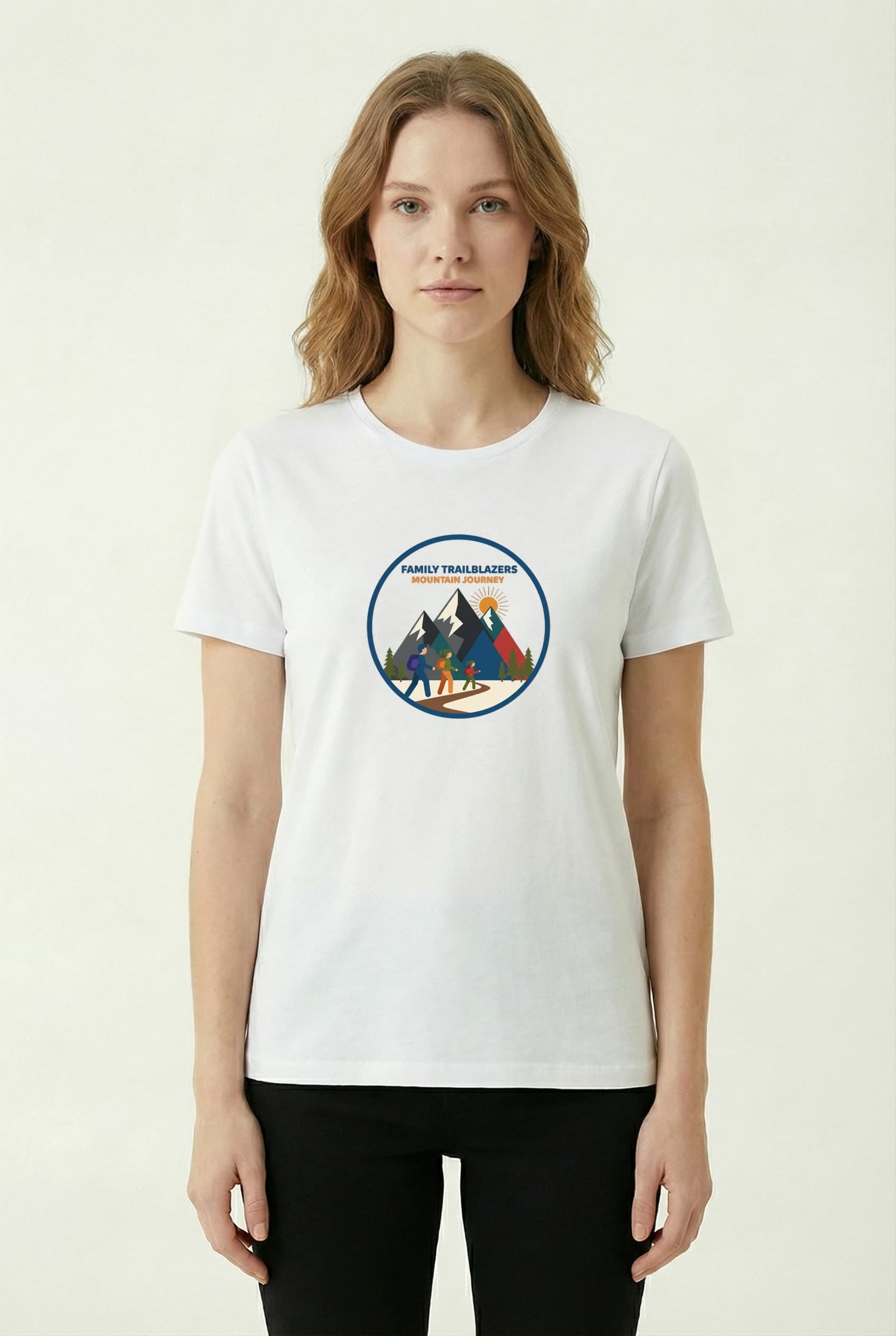 Dámské tričko Rodinní Průkopníci Horské Túry Dobrodružství Na Stezkách A V Přírodě